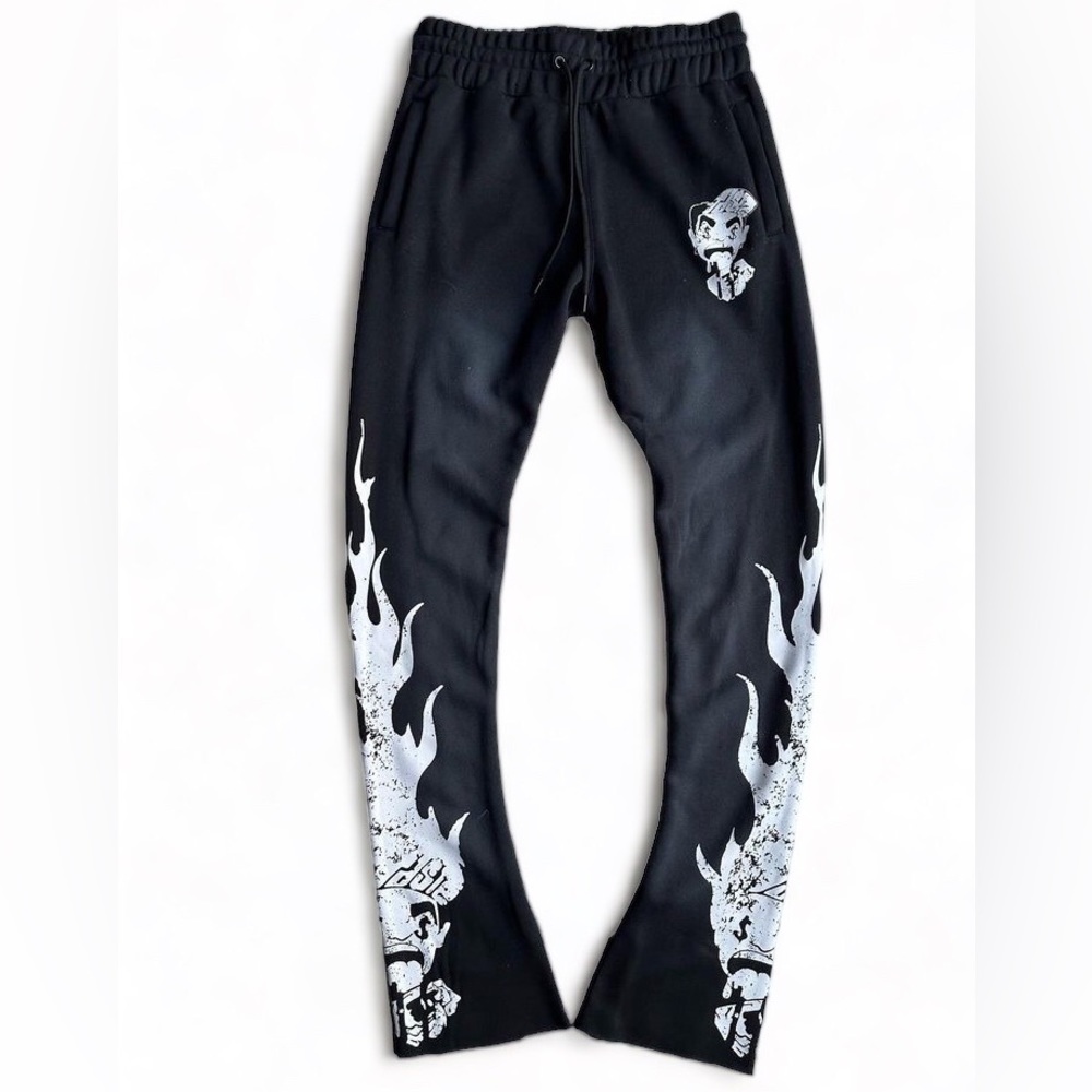 FLAME LOGO FLARED SWEATPANTS